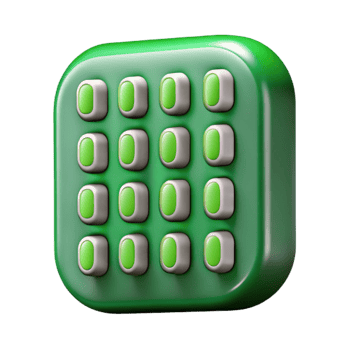vibrant contemporary Binary Code Matrix Green Characters Transparent Background Cutout premium png