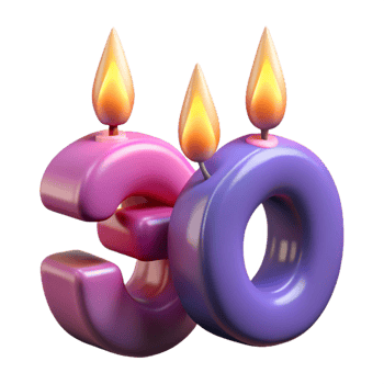 dramatic minimalist Birthday Candles Numbered Isolated Element detailed png