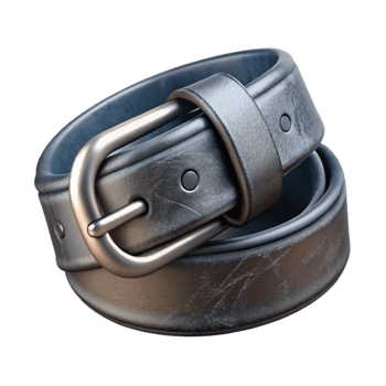 magnificent contemporary Black Leather Belt Silver Buckle Isolated Element high quality png