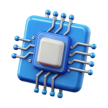 dramatic artistic Blue Circuit Board Cutout Isolated on Transparent Background 4K png
