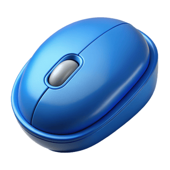 beautiful rustic Blue Computer Mouse Wireless Technology Isolated exclusive png