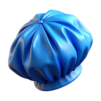 stunning abstract Blue Shower Cap Plastic Material Element authentic png