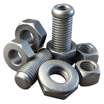 impressive contemporary Bolts and Nuts Assorted Sizes Transparent Background high quality png