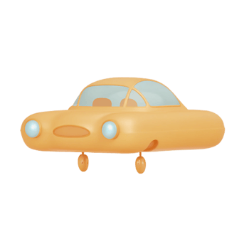 A cartoon car with a big head and eyes png