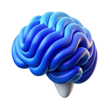 elegant artistic Brain Waves Abstract Design Isolated original png