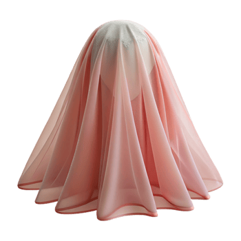 impressive traditional Bridal Veil Short Blusher Tulle Transparent Background high resolution png