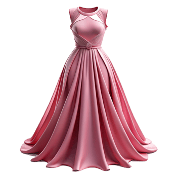 magnificent artistic Bridesmaid Dress Pink Chiffon Flowing Cutout exclusive png