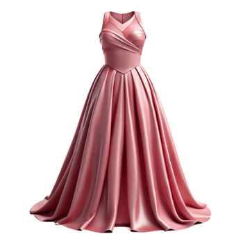 vibrant abstract Bridesmaid Dress Pink Chiffon Flowing Cutout original png