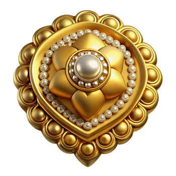 extraordinary vintage Brooch Vintage Style Gold with Rhinestones Cutout premium png