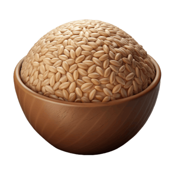 beautiful creative Brown Rice Transparent Background 4K png