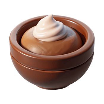 beautiful traditional Brown Shaving Soap in Bowl Element 4K png