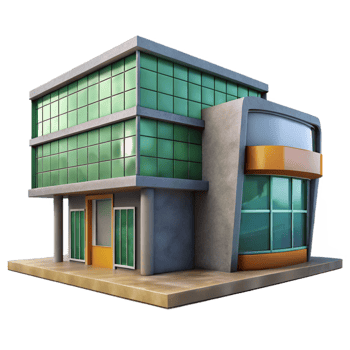 beautiful classic Building Facade Modern Architecture Cutout professional png