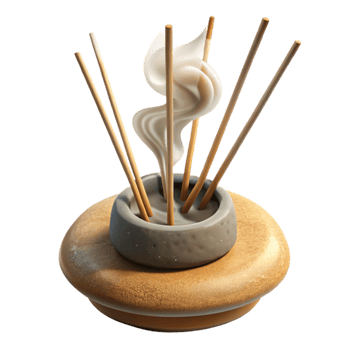 wonderful minimalist Burning Incense Sticks Isolated Cutout Element high quality png
