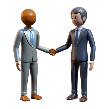 vibrant rustic Businessman Silhouette Shaking Hands Cutout original png