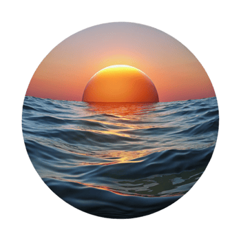 wonderful contemporary Calm Ocean Waves at Night Transparent Background high quality png