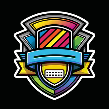 Full Color Screen Printing Logo Template for Versatile Branding vector