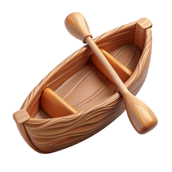 extraordinary modern Canoe Wooden Carved Paddles Transparent Background exclusive png