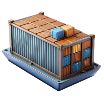 vibrant contemporary Cargo Ship Container Port Isolated high resolution png