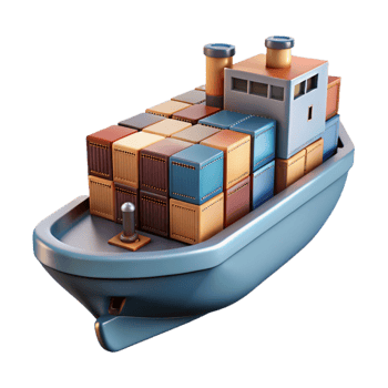 elegant contemporary Cargo Ship Transparent Background exclusive png