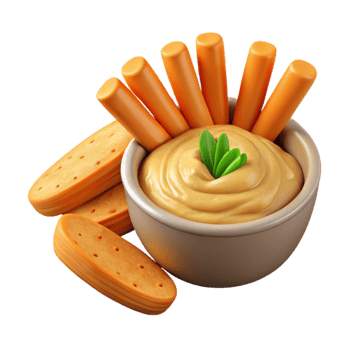 magnificent abstract Carrot Sticks and Hummus Cutout exclusive png