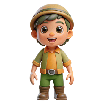 stunning creative Cartoon Character Idle Animation Transparent Background high resolution png