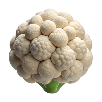 magnificent abstract Cauliflower Head Whole Cutout Element professional png
