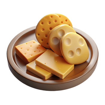 wonderful traditional Cheese and Cracker Platter Cutout 4K png