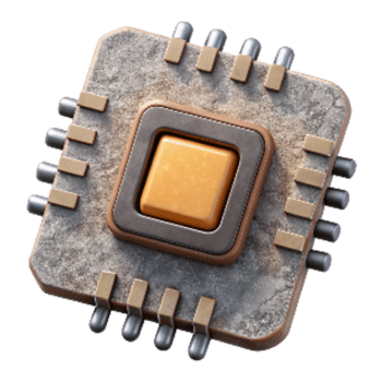 serene contemporary Circuit Board Microchip Detail Cutout 4K png