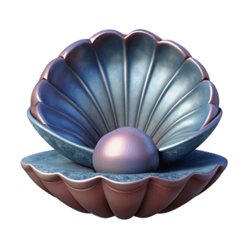 wonderful classic Clam Shell Open Isolated authentic png
