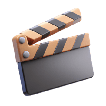 elegant traditional Clapperboard Closed Position Transparent Background detailed png