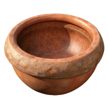 impressive vintage Clay Pottery Dish with Rustic Texture Isolated high quality png