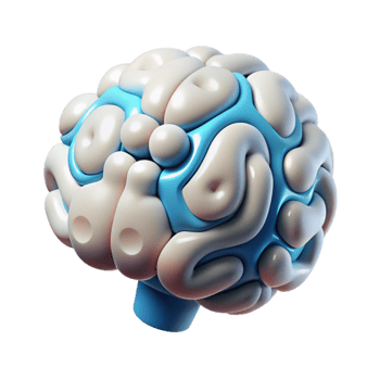 wonderful rustic Clean Ai Brain Icon Isolated on Transparent Background high resolution png