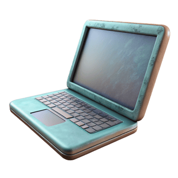 beautiful creative Closed Laptop Side View Transparent Background exclusive png