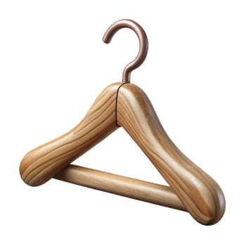 stunning modern Clothes Hanger Wooden Transparent Background high resolution png