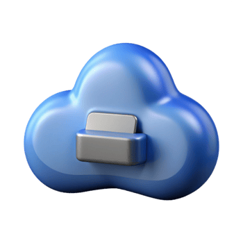 impressive minimalist Cloud Storage Icon Cutout original png