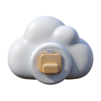 extraordinary traditional Cloud Storage Icon White Transparent Background genuine png
