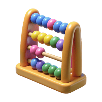 vibrant classic Colorful Abacus with Beads Moved Isolated professional png