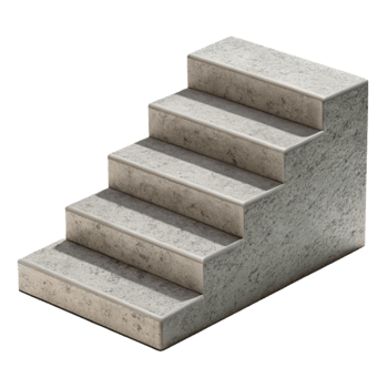 dramatic minimalist Concrete Steps Minimalist Style Cutout original png