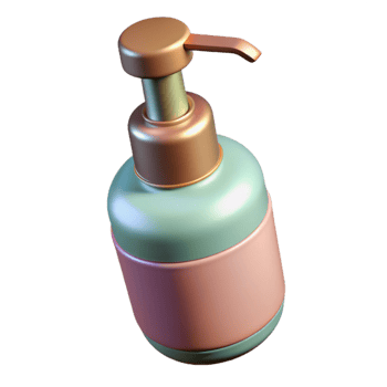 serene creative Conditioner Bottle Pump Dispenser Transparent Background Cutout authentic png