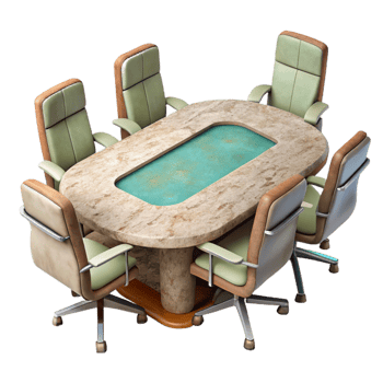 wonderful artistic Conference Room Table with Chairs Top View Cutout genuine png