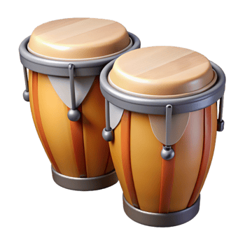 magnificent artistic Conga Drums Set Cutout high resolution png
