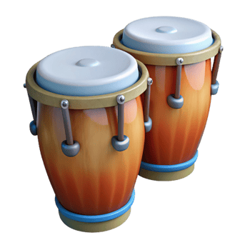 elegant artistic Conga Drums Set Cutout original png