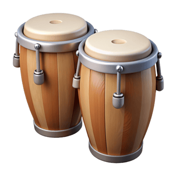 vibrant modern Conga Drums Set Cutout exclusive png