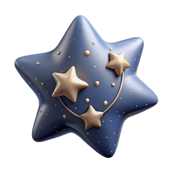 serene modern Constellation of Stars in Night Sky Cutout premium png