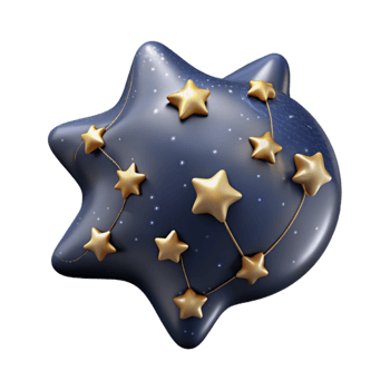 elegant modern Constellation of Stars in Night Sky Cutout professional png