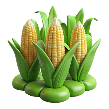 extraordinary rustic Corn Field Green Stalks Ripe Ears Transparent Background high resolution png
