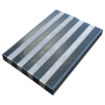 beautiful minimalist Crosswalk Lines White Stripes Transparent Background original png