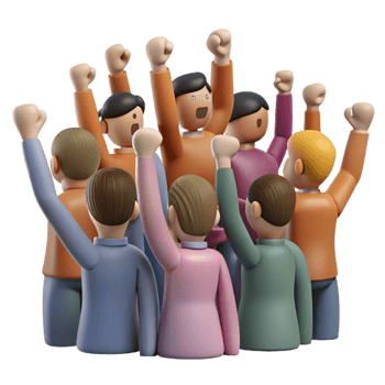 wonderful classic Crowd of People Cheering Silhouette Isolated on Transparent Background high resolution png