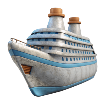 stunning minimalist Cruise Ship Side View Cutout genuine png