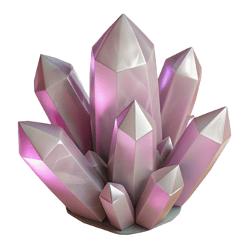 vibrant vintage Crystal Cluster Clear Cutout Isolated detailed png